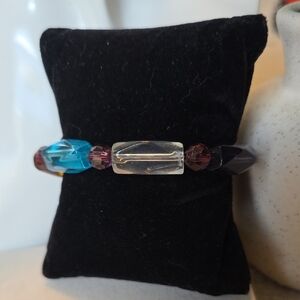 Artisan Glass Bead Bracelet Multi Color